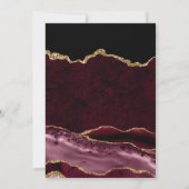 Red and Gold Glitter Agate 21st Birthday Kaart (Achterkant)