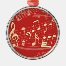 Red and Gold Musical Kerstversiering