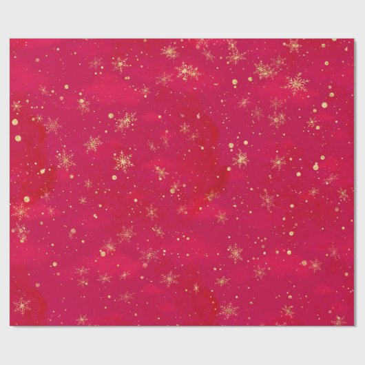 Red and Gold Nutcracker Ballet Cadeaupapier (Vlak)