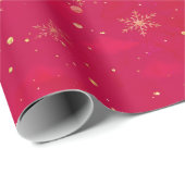 Red and Gold Nutcracker Ballet Cadeaupapier (Rol Hoek)