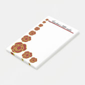 Red And Gold Roses  Post-it® Notes (Schuin)