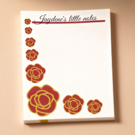 Red And Gold Roses Post-it® Notes