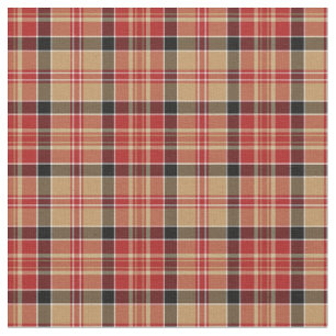 Red and Gold Sporty Pset Stof