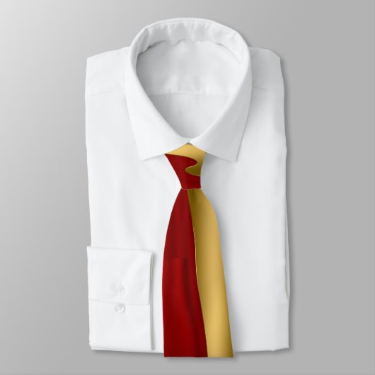 Red and Gold Swoboop Stropdas (Gebonden)