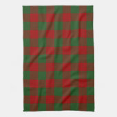 Red and Green Gingham Pattern Theedoek (Verticaal)