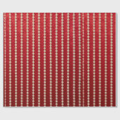 Red and Pearl Wrapping Paper Cadeaupapier (Vlak)