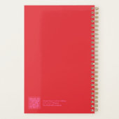 Red and Pink Feminine Minimalist Floral Planner (Dos)