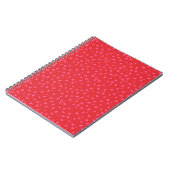 Red and Pink Flirty Ditsy Floral Plain Notebook Notitieboek (Linkerzijde)