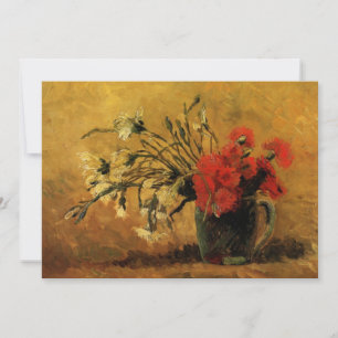 Red And White CarNations by Vincent van Gogh