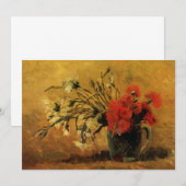 Red And White CarNations by Vincent van Gogh (Voorkant / Achterkant)