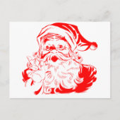 Red and White Custom Santa Clause Saint Nicholas Feestdagenkaart (Voorkant)