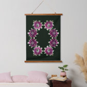 Red And White Flower Pair Abstract Art  Hangend Wandkleed (Slaapkamer)