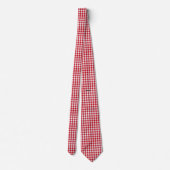Red and White Gingham Novelty Stropdas HAMbyWG (Achterkant)