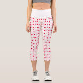 Red and White Heart Valentine’s Day Leggings (Recto)