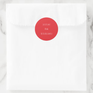 Red And White Letters Lots of Love Text Sticker