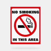 Red and White No Smoking (Recto)