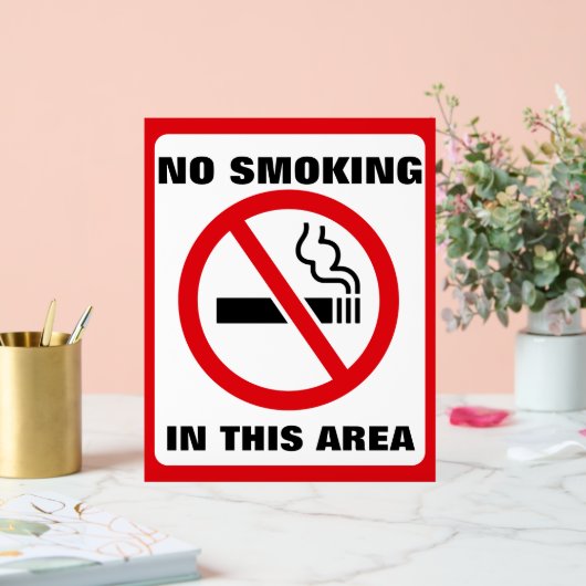 Red and White No Smoking (Mariage)