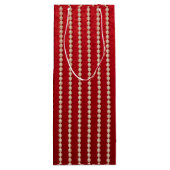 Red and White Pearl  Wijn Cadeautas (Achterkant)