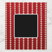 Red and White Pearl  Wijn Etiket (Enkel label)