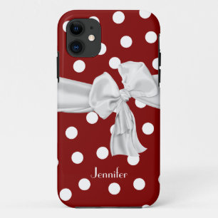 Red and White Polka Dot iPhone 5 Hoesje