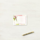 Red and White Star Lily Floral Photography Post-it® Notes (Op bureau)