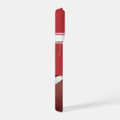 Red and White Stripes Jersey Grid Fer Football (Côté droit)