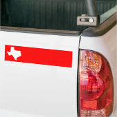 Red and White Texas Bumpersticker (Op Truck)