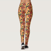 Red And Yellow Roses Leggings (Achterkant)