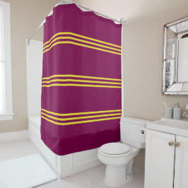 Red and Yellow Shower Curtain Douchegordijn