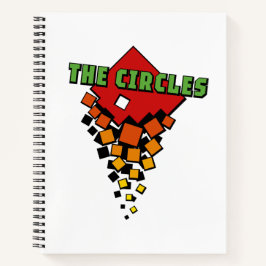 Red and Yellow Squares with Green the Circles Text Notitieboek