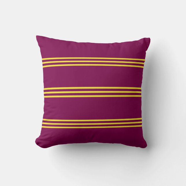 Red and Yellow Throw Pillow Kussen (Voorkant)