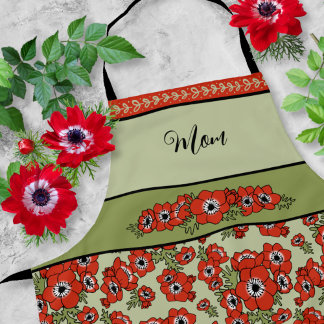 Red Anemone Floral Schort