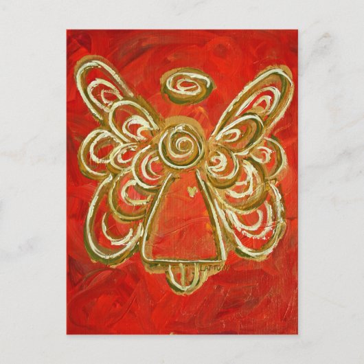 Red Angel Briefkaart (Voorkant)