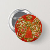 Red Angel Button (Voorkant /achterkant)