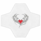 Red Angel Coeur avec ailes (Plat)