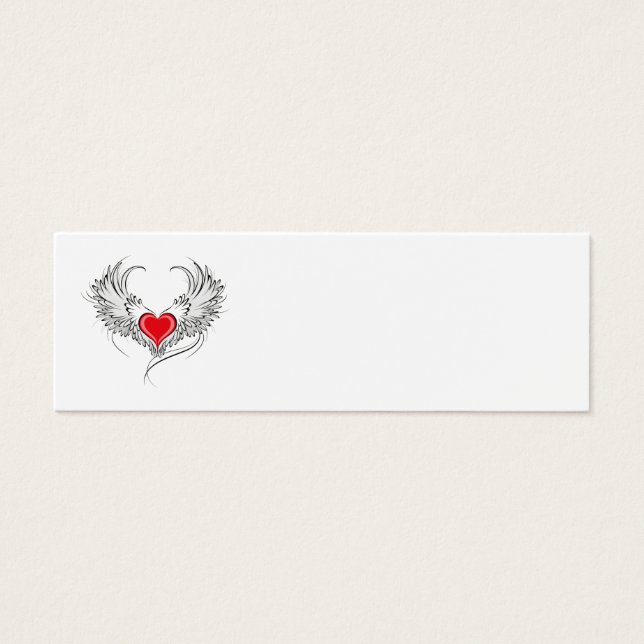 Red Angel Coeur avec ailes (Devant)