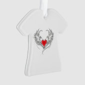 Red Angel Coeur avec ailes (devant)