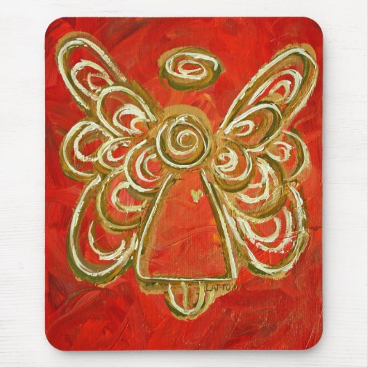 Red Angel Mousepad Muismat (Voorkant)