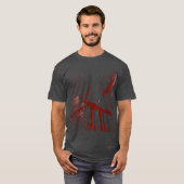 Red Animal Geoglyph T-shirt (Voorkant volledig)