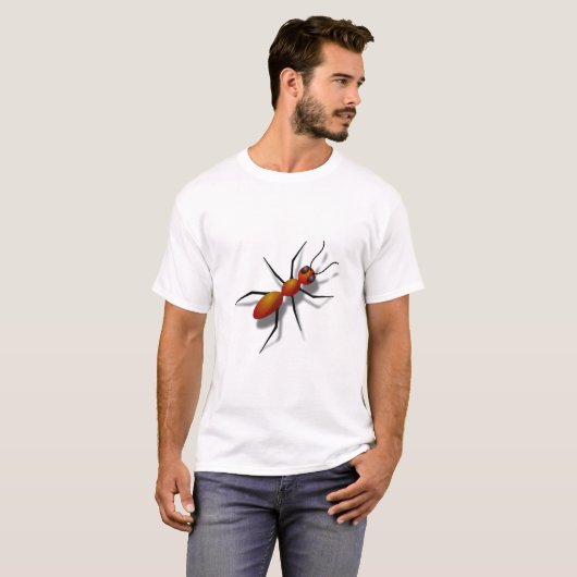 Red Ant Crawling T-shirt (Voorkant volledig)