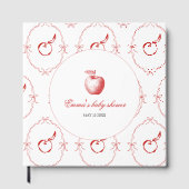 Red Apple Baby shower gastenboek (Voorkant)