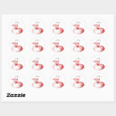 Red Apple Baby shower Sticker (Vel)