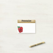 Red Apple 🍎 Bericht voor een leraar Post-it® Notes (Op bureau)