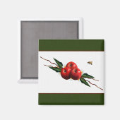 Red Apple Designer Magnet Magneet (Voorkant / Achterkant)