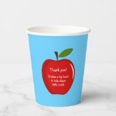 Red Apple-docer-evaluatiestukken Papieren Bekers (Achterkant)
