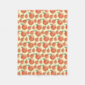 Red Apple Doodle Patroon Fleece Deken (Voorkant)