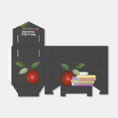 Red Apple en Chalk | Leerlingenwaardering Bedankdoosjes (Uitgevouwen)
