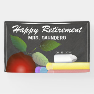 Red Apple en Chalk Retirement leraar Spandoek