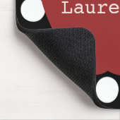 Red Apple en Polka Dot Teacher Muismat (Hoek)