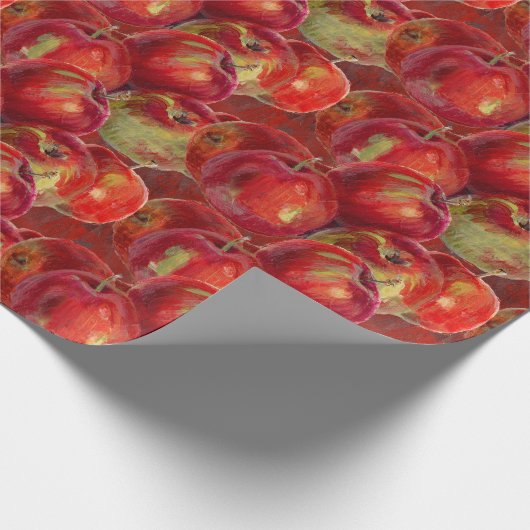 Red Apple Harvest Cadeaupapier (Hoek)